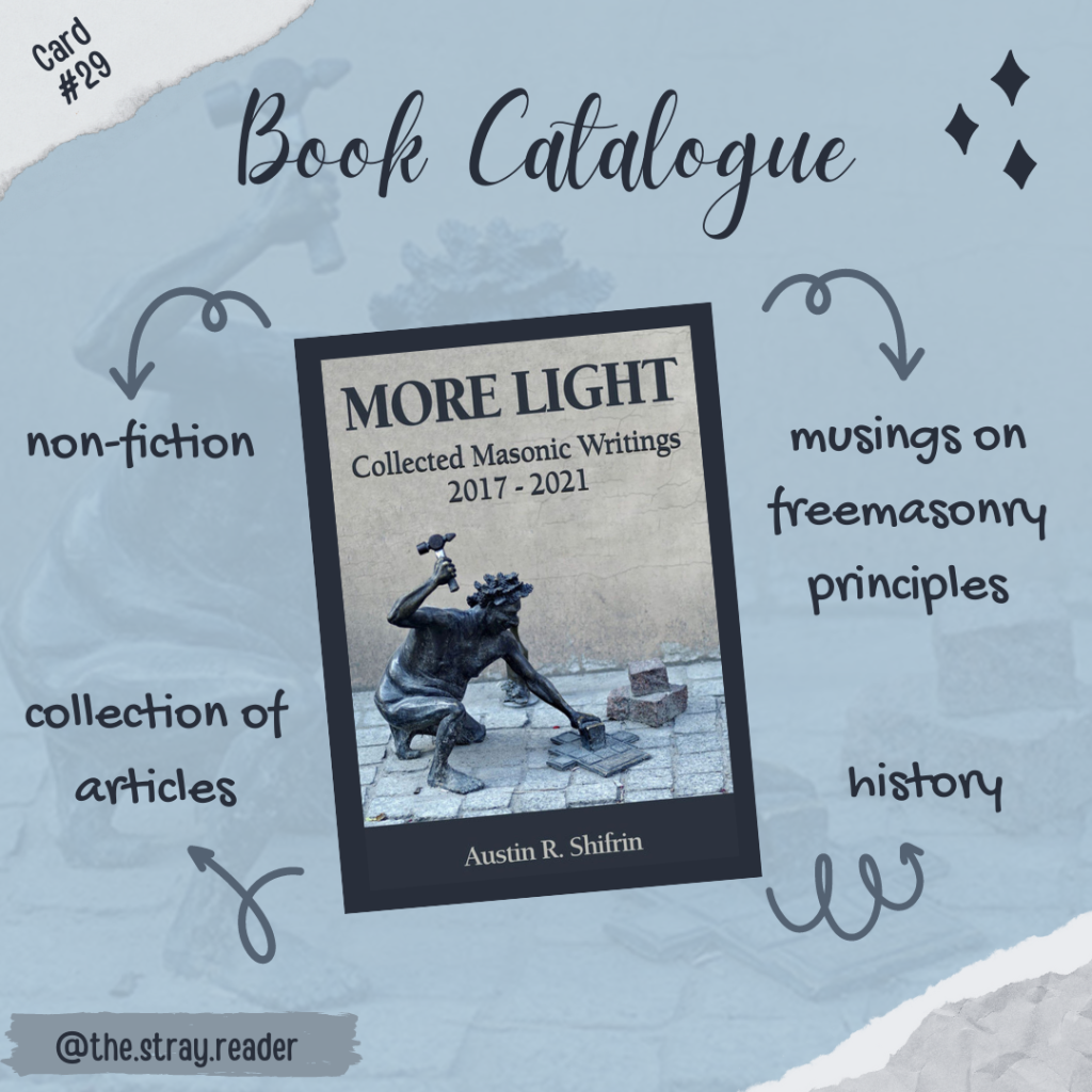Book Catalogue Card #29: More Light